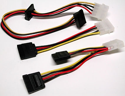 SATA power adapter in various formats