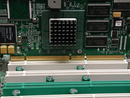 A RAID controller card in a 64-bit PCI-X slot