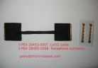 I-PEX 20453-050T-12 LVDS屏线加工,I-PEX 20455-050E-12PCB端连接器