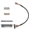 Built FI-S10P-HFE-E1500 micro coax cable assembly I-PEX 2574-1403 eDP LVDS cable assemblies provider